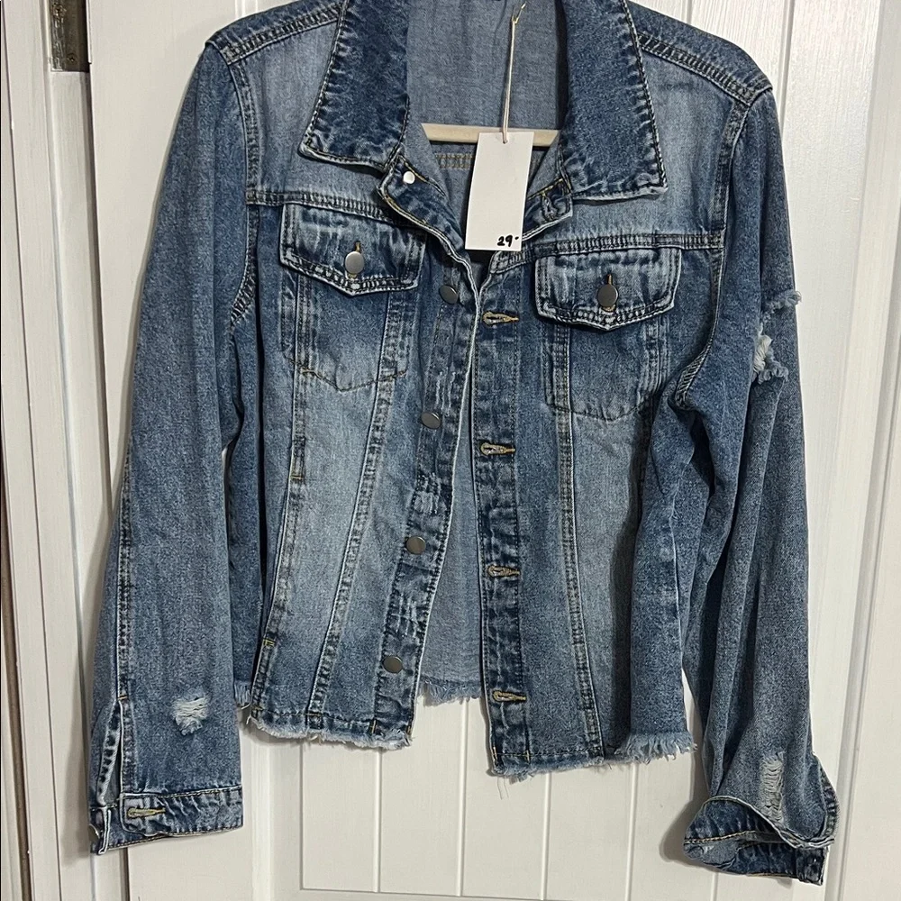 Classic Blue Denim Jean Jacket - Picture 1 of 2